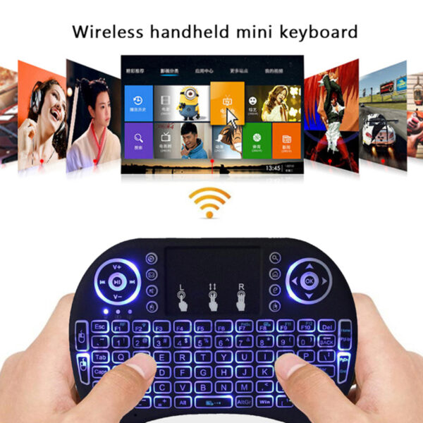 Wireless USB Mini i8 Keyboard Touchpad with Backlit