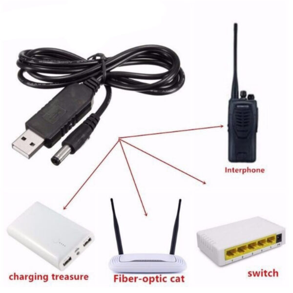 5V to 12V USB Booster Cable for Modem and Router - Image 2